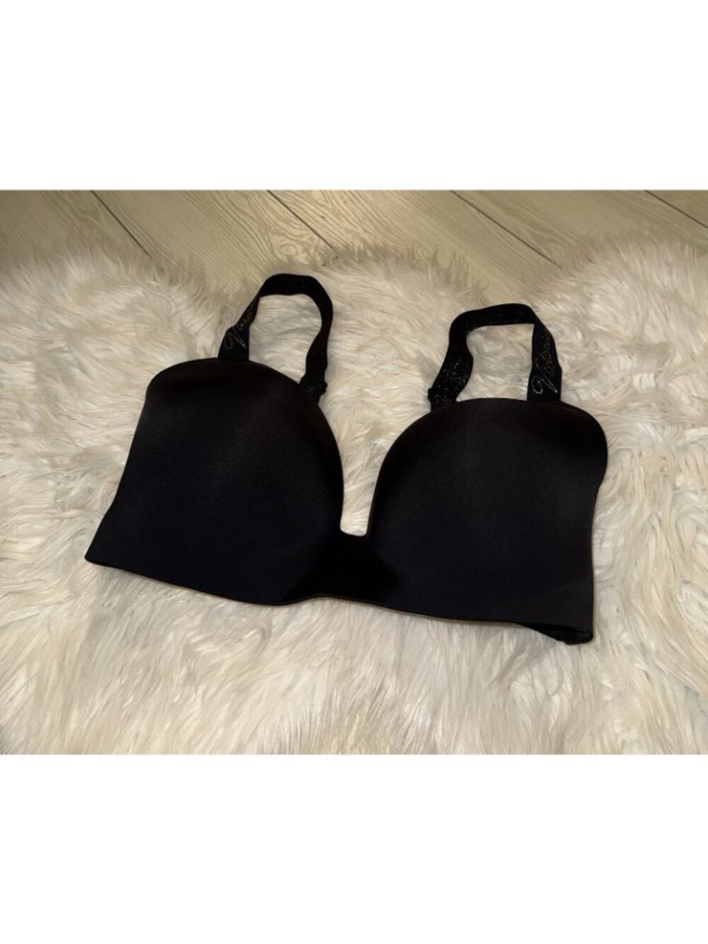 Victorias Secret T-Shirt Lightly Lined Wireless Bra Womens 36DDD Black